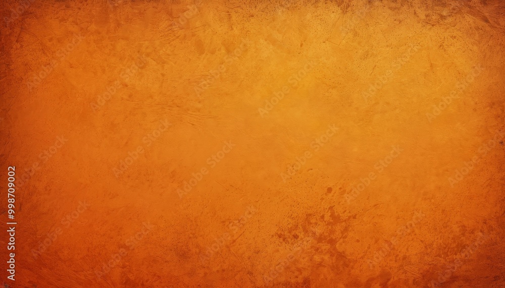 Poster a textured orange background with a subtle gradient effect, resembling a stained or aged surface