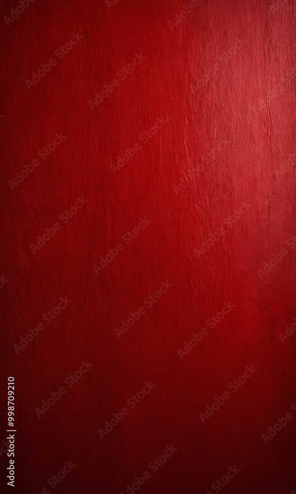 Poster a close-up view of a textured red surface, possibly a wall or a canvas, with a gradient effect transitioning from a darker shade at the top to a lighter one at the bottom.