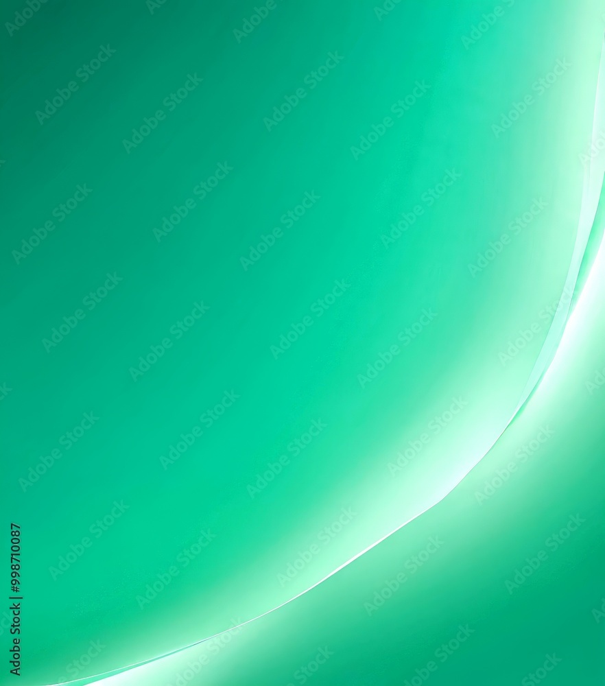 Aufkleber a gradient background transitioning from a darker shade of green at the top to a lighter shade at the bottom, creating a sense of depth and movement