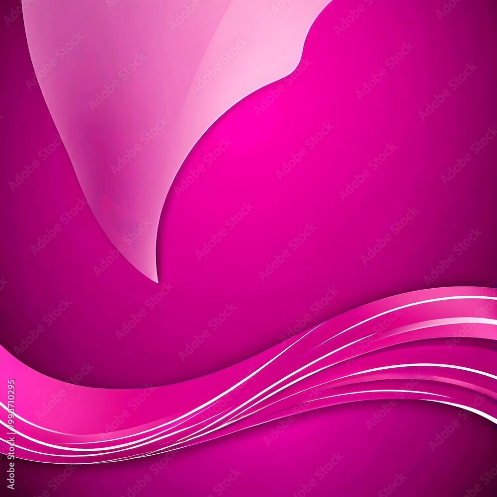 Poster a vibrant abstract design with a gradient of pink and purple hues The central focus is a large, curved shape that transitions from a deep pink at the top to a lighter shade