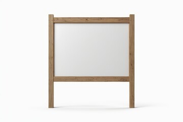 a close up of a white board with a wooden frame