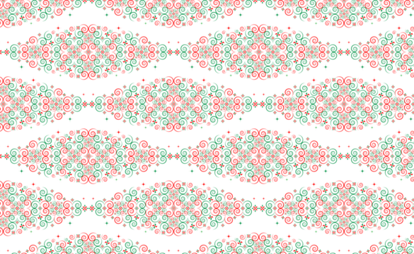 Hmong ethnic fabric patterns are spiral lines connected in shapes and flowers, which combine traditional and modern designs, used in clothing design.