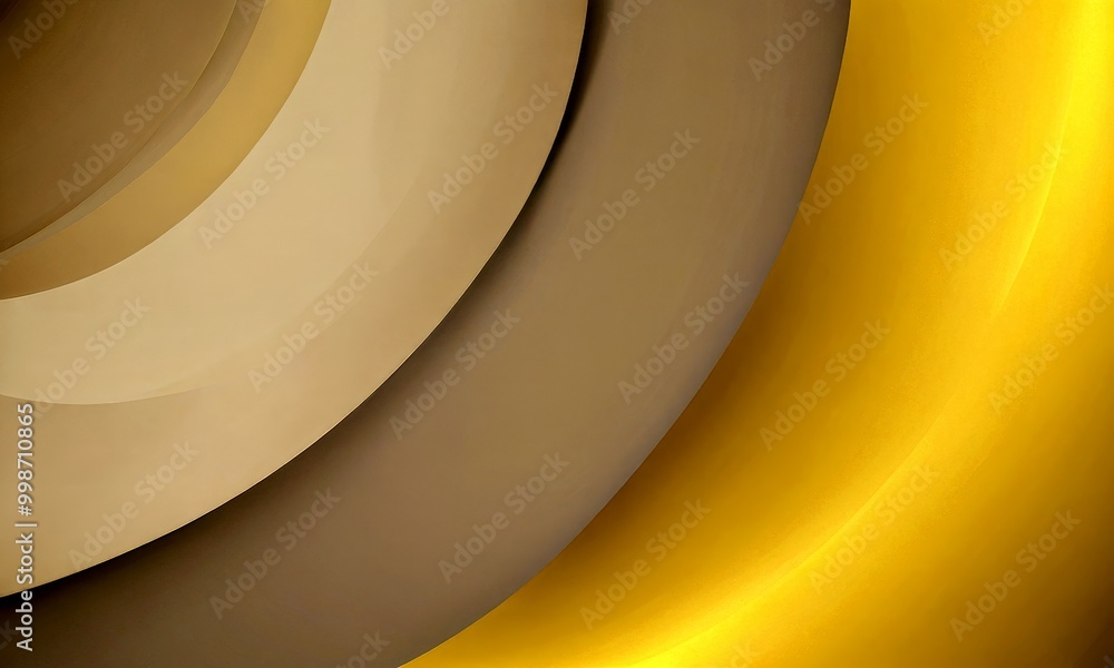Poster a gradient of warm colors, transitioning from a light beige at the top to a deep yellow at the bottom The colors are arranged in a curved pattern, creating a sense of