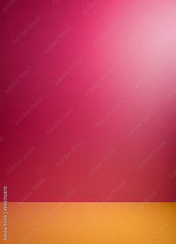 Poster a gradient background transitioning from a deep red at the top to a lighter orange at the bottom, creating a visually striking and abstract composition