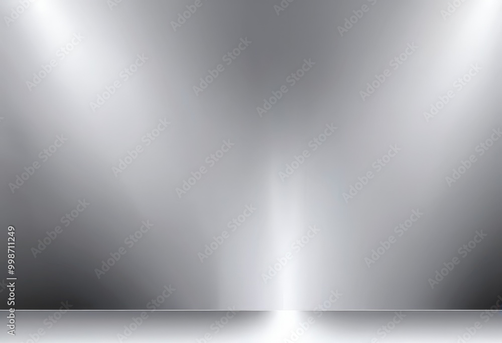 Poster A minimalist gray background with a subtle gradient effect, featuring a central light source and a subtle shadow effect