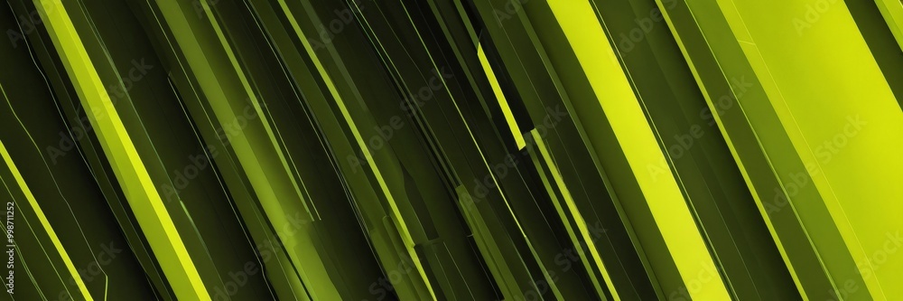 Aufkleber a diagonal arrangement of vertical and horizontal lines in varying shades of green, creating a dynamic and abstract visual effect