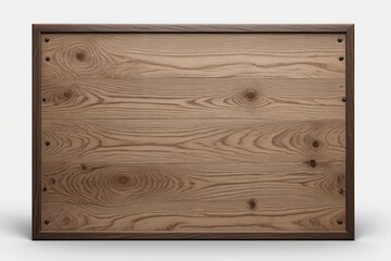 there is a wooden box with holes in it on a white background