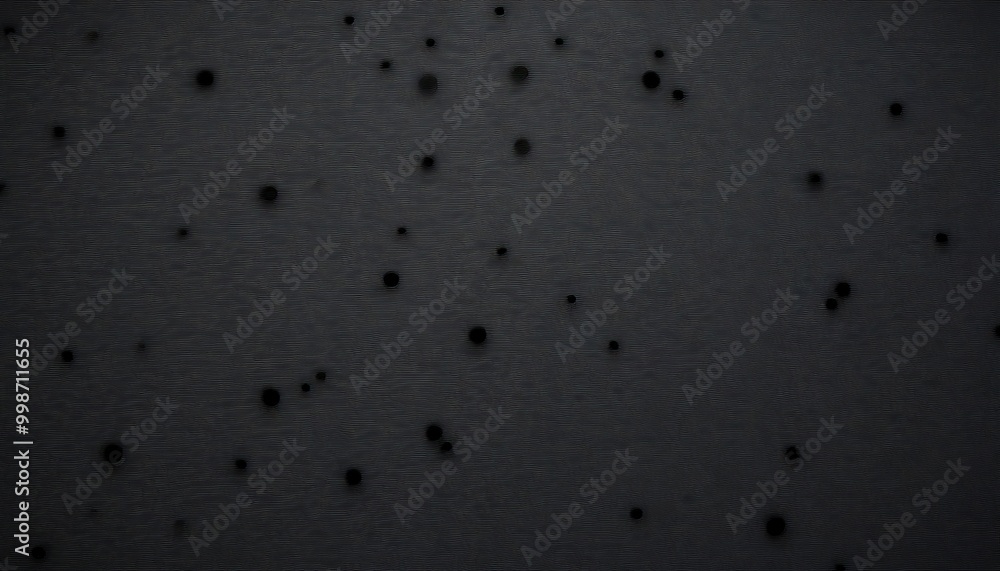 Aufkleber a dark background with numerous small black dots scattered across it, creating a sense of randomness and depth