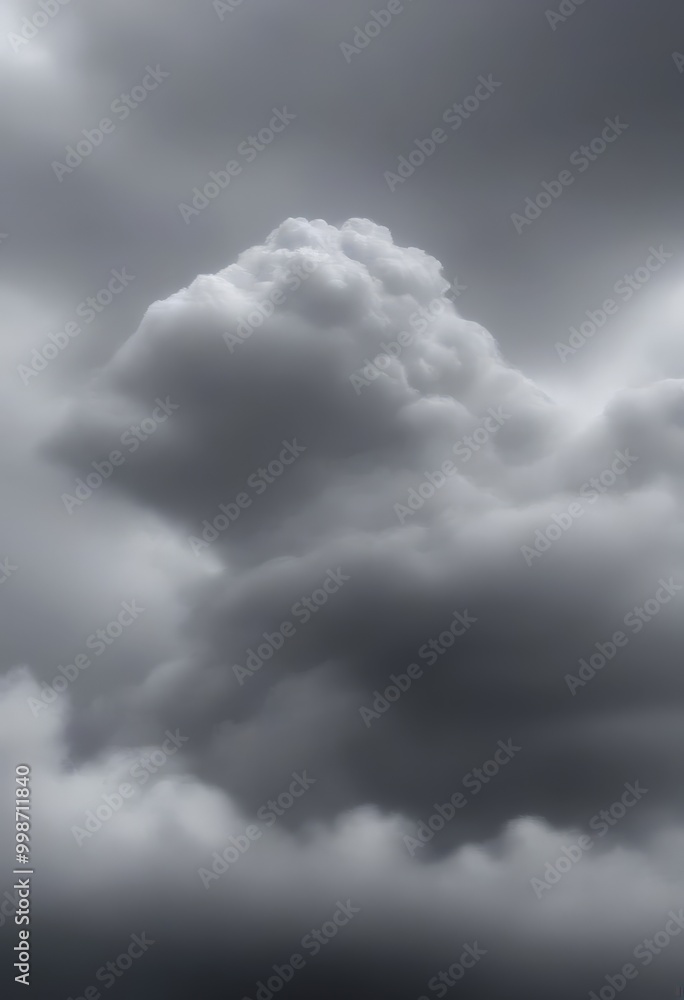 Poster a dramatic, cloudy sky with dark, ominous clouds fills the frame, creating a sense of foreboding and