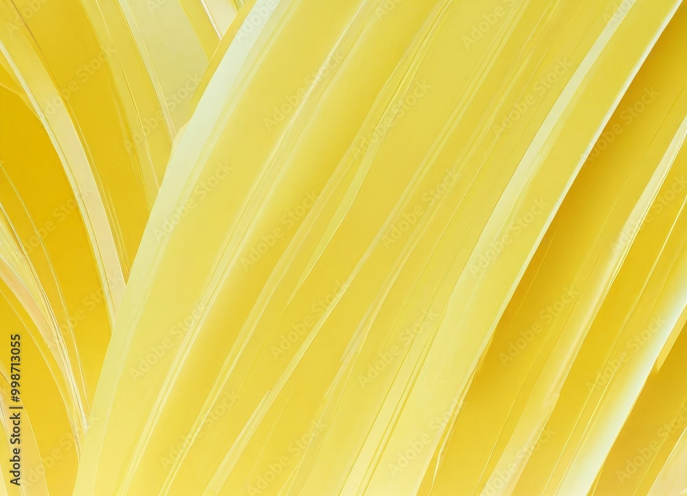 Poster a close-up view yellow, curved surface with a repeating pattern of diagonal lines, creating a sense of movement and dynamism