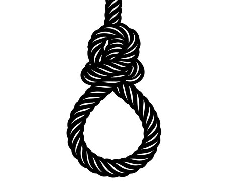 recommend clip art: hanging rope knot silhouette vector,Gallows hanging rope knot
