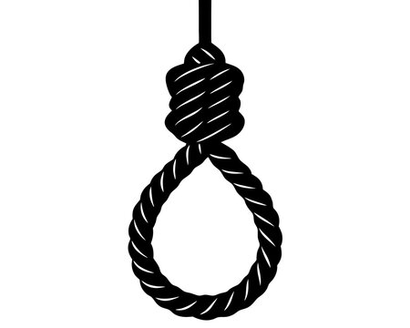 recommend clip art: hanging rope knot silhouette vector,Gallows hanging rope knot