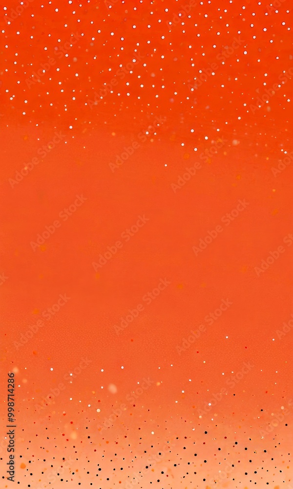 Fototapete a gradient background transitioning from a light peach color at the top to a darker peach at the bottom, with scattered white dots of varying sizes and shapes