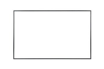 a close up of a white screen with a black frame