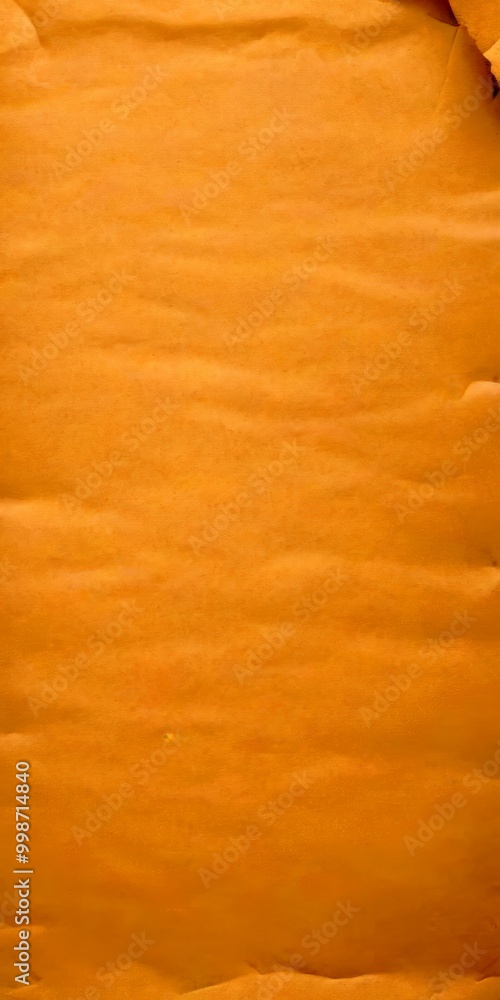 Poster a close-up view piece of brown paper with visible wrinkles and folds, suggesting it has been crumple