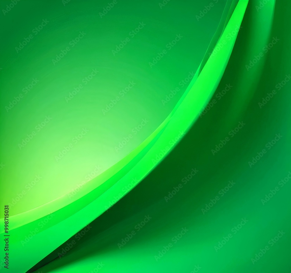 Aufkleber a gradient background transitioning from a darker shade of green at the top to a lighter shade at the bottom The gradient curves gracefully, creating a sense of movement