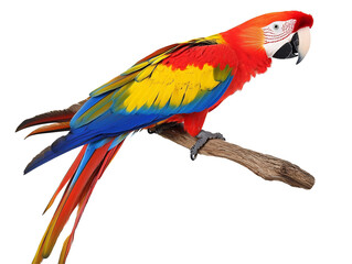 Obraz premium a colorful parrot on a branch