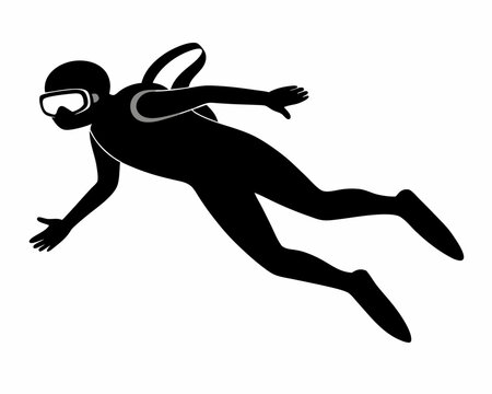 recommend clip art: scuba diving silhouette vector,scuba diving vector icon