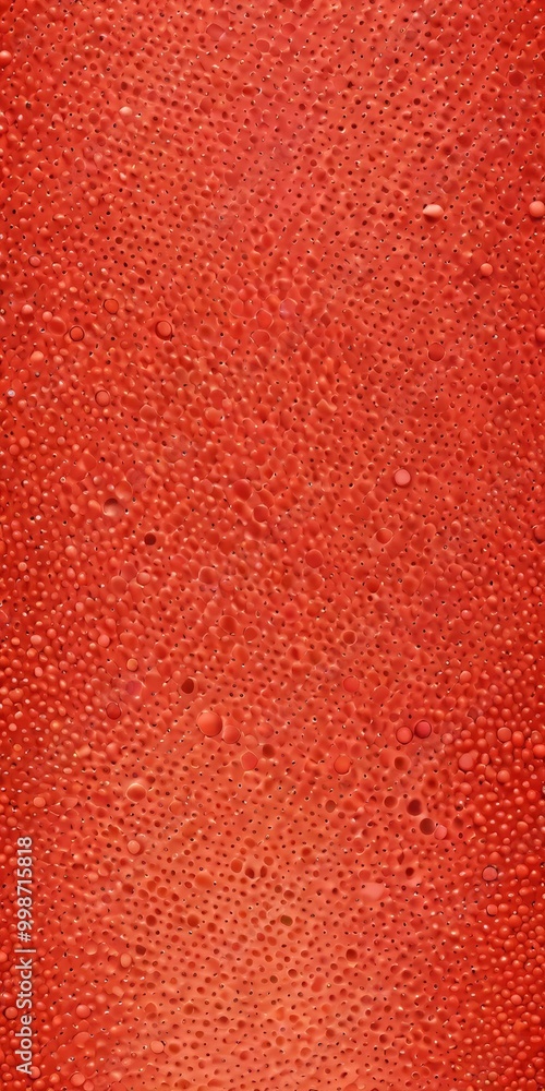 Fototapete a close-up view textured surface with a vibrant red color, resembling a water droplet pattern
