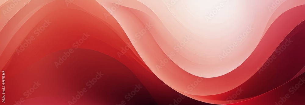 Poster a vibrant abstract design with red and pink hues, creating a dynamic and visually striking composition