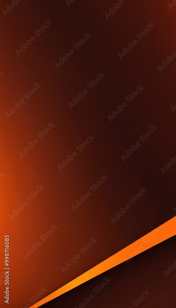 Poster a gradient background transitioning from a deep brown at the top to a lighter orange at the bottom, with a diagonal line running across the center