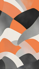 A deep, gradient texture background blending neon salmon orange with rich shades of white, accented by soft-glowing effects.