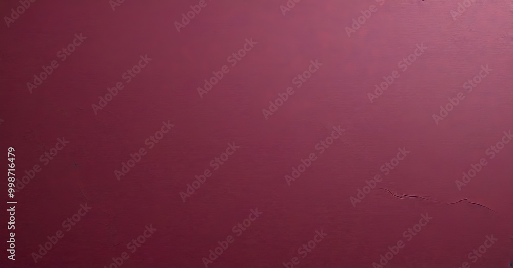 Leinwandbilder a close-up view deep red wall with a small crack running across it