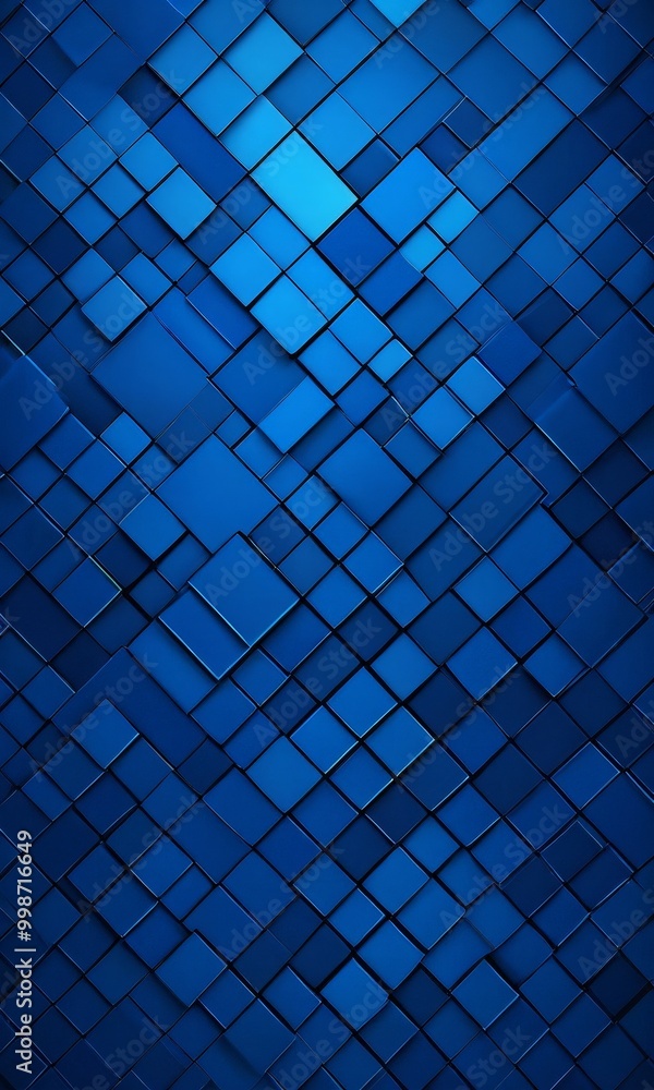 Aufkleber a blue square pattern composed of numerous small squares, creating a visually striking and geometric design