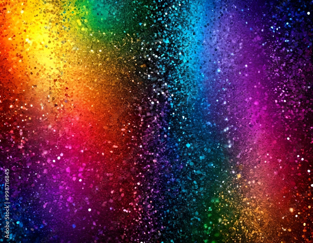 Aufkleber a vibrant, multicolored abstract background with a rainbow gradient effect, creating a visually striking and dynamic composition