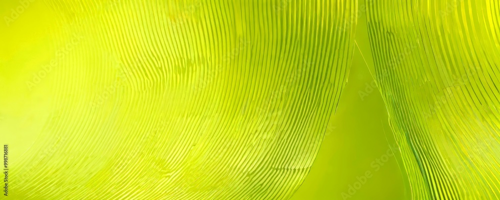 Aufkleber a close-up view vibrant green leaf, with its intricate and overlapping veins creating a mesmerizing 