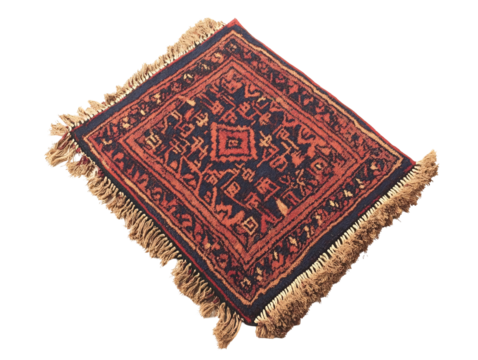a rug with fringes on it