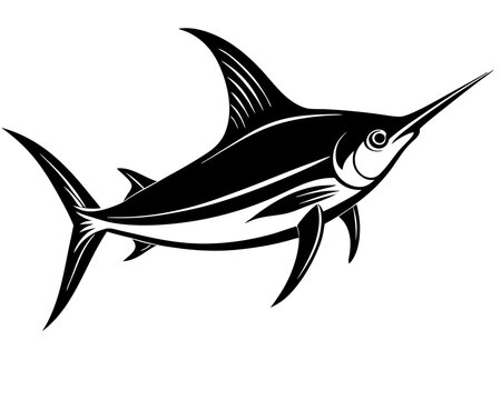 recommend clip art: swordfish silhouette vector,swordfish vector icon