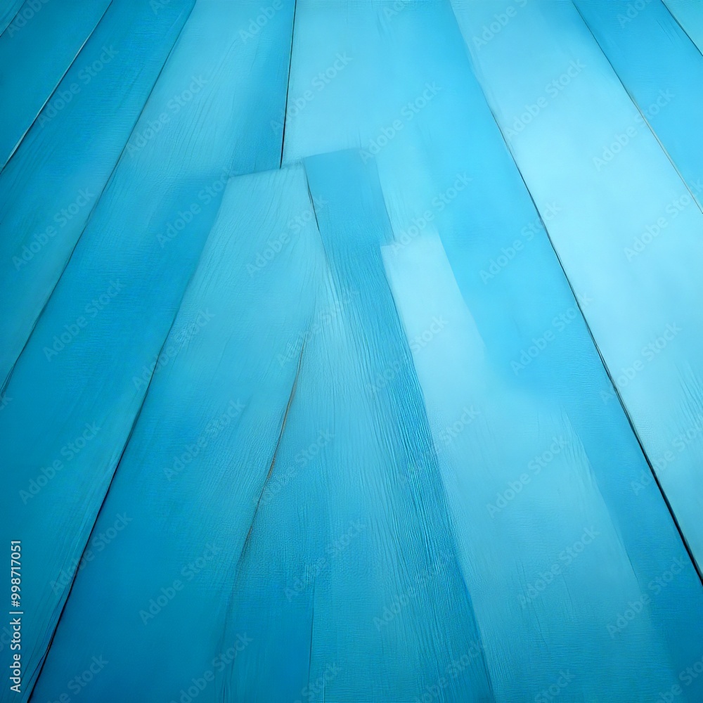 Aufkleber a close-up view wooden floor with a blue-green color, creating a textured and abstract pattern