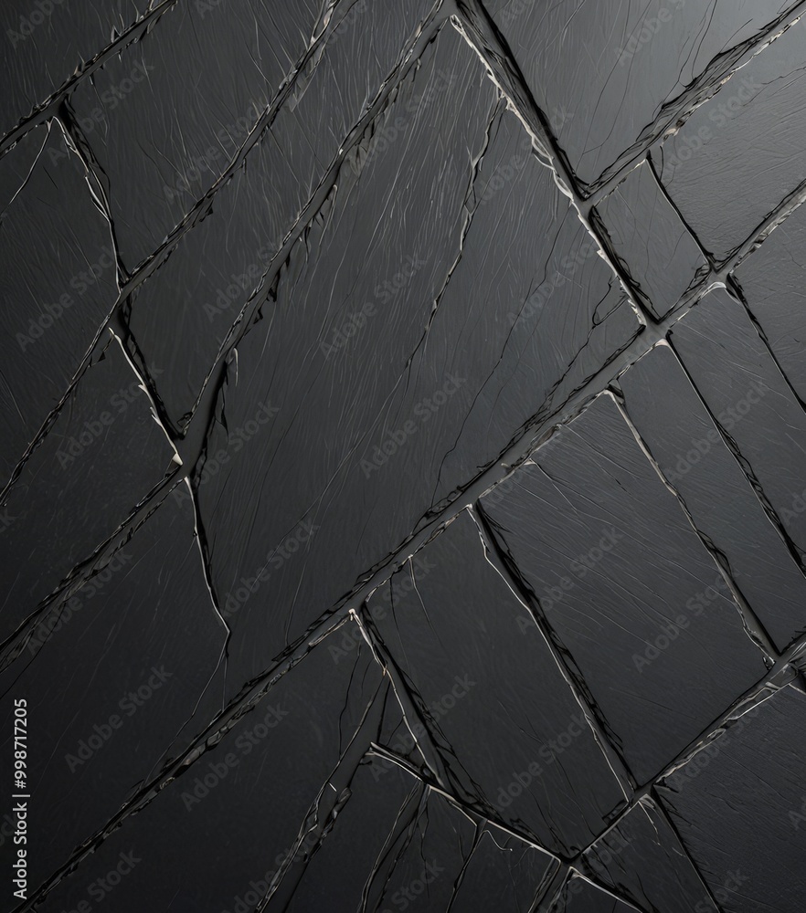 Aufkleber a close-up view dark, textured surface with a diagonal pattern of intersecting lines, creating a sense of depth and movement