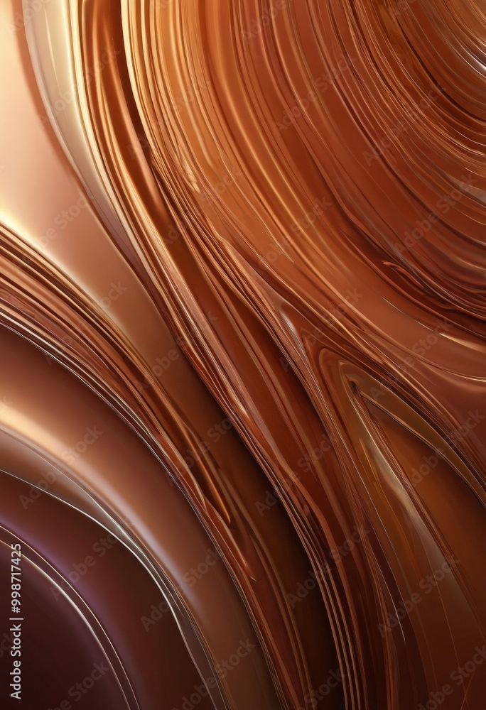 Aufkleber a swirling pattern of brown and orange hues, creating a sense of movement and dynamism The colors are predominantly warm, with subtle hints of red and yellow adding depth