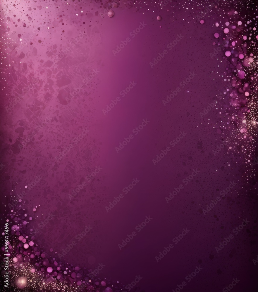 Fototapete a purple background with a gradient effect, adorned with scattered glittering particles and a subtle sparkle. The image is devoid of any discernible text or countable objects,
