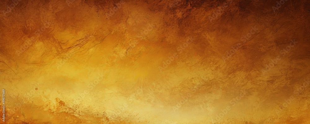 Aufkleber a textured, warm-toned background with a gradient of orange and yellow hues, creating a sense of depth and movement