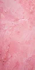 Fototapeta premium a close-up view pinkish-red textured surface, possibly a wall or a piece of paper The surface has a rough, uneven texture with small bumps and crevices, giving it a