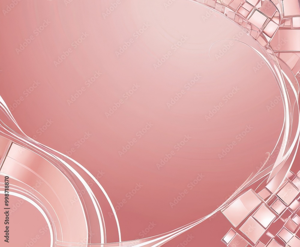 Aufkleber a pinkish-red abstract background with a wave-like pattern of white lines and shapes, creating a dyn