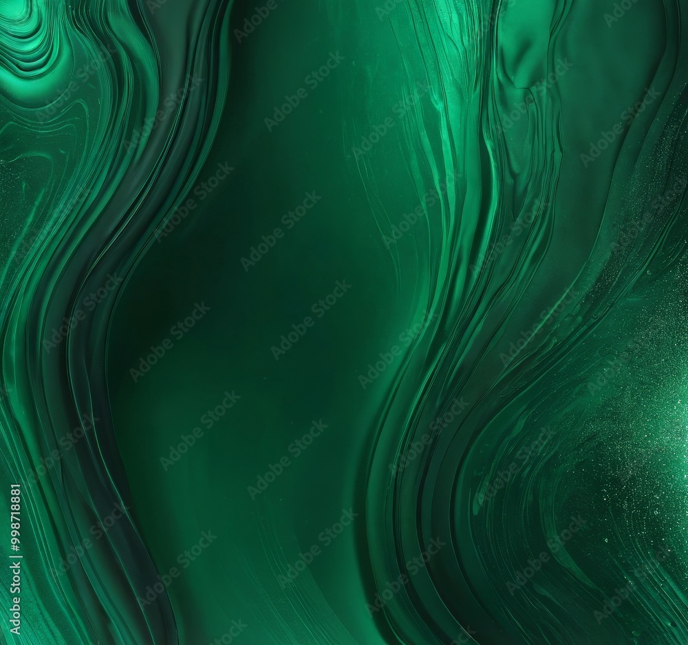 Aufkleber a vibrant abstract pattern with swirling, curving lines in shades of green, creating a dynamic and visually captivating composition