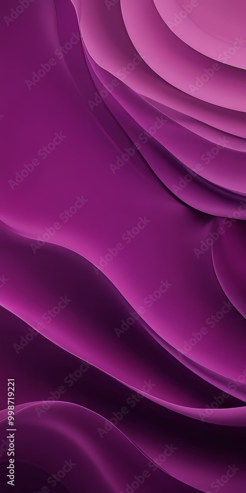Poster a close-up view purple fabric with a wavy texture, creating a visually striking abstract pattern