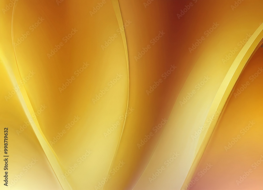 Aufkleber a vibrant abstract composition of overlapping curved lines in warm hues of yellow and orange, creating a sense of movement and dynamism
