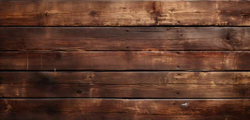 Horizontal planks showcase a weathered texture with rich brown hues and natural imperfections adding warmth and character to any composition