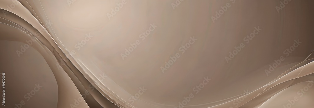 Aufkleber a gradient background with a light brown hue, transitioning from a darker shade at the top to a lighter one at the bottom The background is adorned with curved lines and a