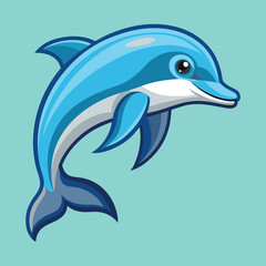 Dolphin vector image illustration and artwork