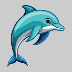 Dolphin vector image illustration and artwork