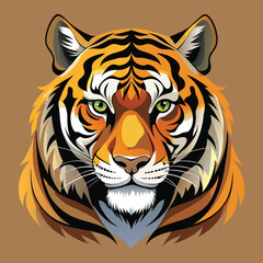 Tiger vector image illustration and artwork