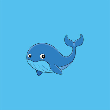 recommend clip art: whale cartoon
