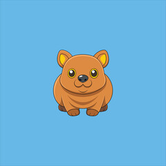 Cute cartoon beaver