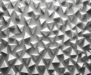 A repeating pattern of white triangular shapes on a gray background